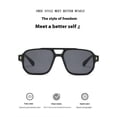 thumbnail image 3 of Mens Square Sunglasses UV400 Protection Fashion Toad Glasses Full Frame PC Lens Retro Eyewear Driving Outdoor Versatile, 3 of 6