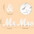 thumbnail image 2 of Lettres Mrs Wedding Props Anniversaire Fête Décoration pour la Photographie, 2 of 8