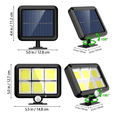 thumbnail image 2 of Lámparas Solar Exteriores De Pared 120 Cob Con Sensor Malubero Malu1402, 2 of 3