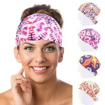 Yoyauz African Headband, Bohemian Print Headband, Yoga Exercise Headband, Elastic Twisted Bandana Headband, Suitable For Women, Girls, Hair Accessories