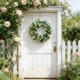 thumbnail image 3 of ddioayh Artificial Wreath For Front Door Decor Indoor Outdoor Garden Wall Party Decoration 13.78 Inch Green Durable, 3 of 4