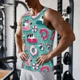 thumbnail image 5 of Lsque Swimming Bulldog Pattern Mens Tank Tops Muscle Athletic Quick Dry Sleeveless Workout Fitness T Shirts Beach Tank Top, Loose-fit Sleeveless Shirt for Men-Large, 5 of 7