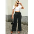 thumbnail image 6 of Casuashion Elevate Your Wardrobe: Tencel Wide Leg Jeans - High Waist, Pockets Galore!, 6 of 8