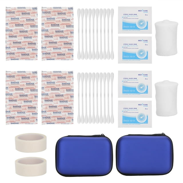 Kit de ayuda de emergencia para lesiones deportivas, 2 juegos de ayuda de emergencia Kit de ayuda de emergencia para el hogar Kit de ayuda de emergencia para exteriores Características mejoradas