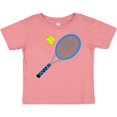 thumbnail image 3 of Inktastic Blue Tennis Racket and Ball Boys or Girls Baby T-Shirt, 3 of 5