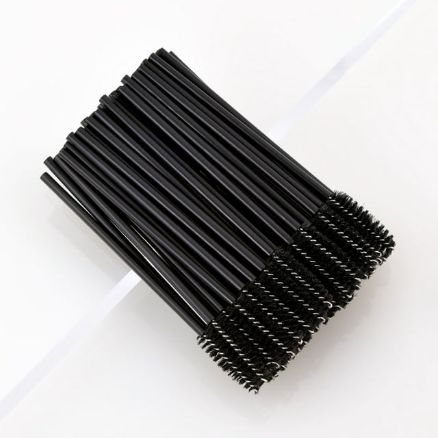 Fiudx Cepillo de Pestañas Desechable, Aplicador Higiénico de Cerdas Suaves, Set de Maquillaje Portátil, Uso Diario para Rutina de Belleza, Ideal para Viajes de Salón, Incluye 50 Cepillos.