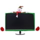 thumbnail image 1 of Cubierta Del Monitor De La Computadora, Cubierta De La Pantalla De La Computadora De Papá Noel/muñeco De Nieve/alce, Decoración De La Atmósfera Navideña De La PC Para La ANGGREK Otros, 1 of 8