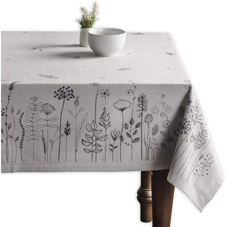 

Mindunm Flore 100% Cotton Tablecloth Kitchen Dining Table Cloth for Rectangle Tables Farmhouse Tabletop Cover for Parties Wedding Use Spring/Summer (60 x120 )