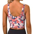 thumbnail image 3 of Naloa Japanese Cherry Blossoms Sports Bras for Women, High Support Bra with Removable Pads, Comfortable - Medium, 3 of 9