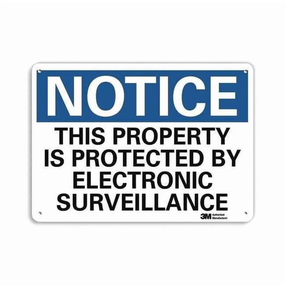 Lyle Notice Sign,10 in x 14 in,Aluminum U5-1568-RA_14X10