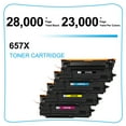 thumbnail image 5 of Cool Toner Compatible Toner Replacement for HP CF470X 657X Enterprise MFP M681DH M681F M682Z M681Z M681 Printer ink（3 * Black,Cyan,Magenta,Yellow, 6-Pack), 5 of 8