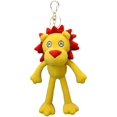 thumbnail image 1 of Llavero de peluche de animal, lindo juguete de peluche de león y interesante mochila con colgante de muñeca para niños o amigos (león-amarillo, paquete de 2), 1 of 5