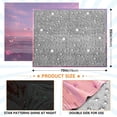 thumbnail image 4 of 70x55 Inches Glow in The Dark Blanket Cozy Throw Camping Blankets for Home and Outdoor Use Pink Butterflies Flying, 4 of 8