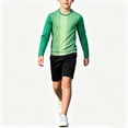 thumbnail image 6 of Boys Soccer Goalie Jersey Padded Uniform Kit - Goalkeeper Jersey, Shorts, Kids Football Padded Shirt Kids Green-A, 6 of 6