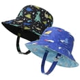 thumbnail image 1 of Baby Sun Hat Print Pattern Reversible Kids Boy Girls Hat UPF 50+ Sun Protection Beach Bucket Hat Wide Brim, 1 of 7
