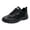 Black, variant on Women's Mesh Slip on Sneakers Comfortable Soft Soled Walking Lace Up Non Slip Running Shoes with Arch Support White Size 8.5