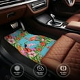 thumbnail image 4 of Cauagu Tropical Jungle Flamingo Pattern Car Floor Mat Set of 4,Car Carpet Mats Car Mats with Anti-Slip Backing & Driver Heel Pad Universal Fit for Cars/Trucks/SUV/Vans, 4 of 6
