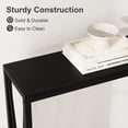thumbnail image 3 of Mesa consola estrecha de dos niveles, color negro, 3 of 5
