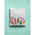 thumbnail image 3 of Colored Feathers Sweatshirt Women -Image by Shutterstock, Female 5X-Large, 3 of 4
