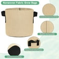 thumbnail image 2 of Uxcell 5 Paquete de Bolsas de Cultivo para Plantas 2 Galones Bolsas de Cultivo de Tela Gruesa de 300G con Asas Macetas de Jardín Caqui, 2 of 7