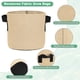 thumbnail image 2 of Uxcell 5 Paquete de Bolsas de Cultivo para Plantas 2 Galones Bolsas de Cultivo de Tela Gruesa de 300G con Asas Macetas de Jardín Caqui, 2 of 7