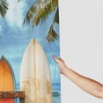 thumbnail image 3 of Orinice Abstract Surfboards Palm Trees Beachy Bathroom Decor Set with Hooks, Luxurious Polyester Fabric Shower Curtain Set, Waterproof, Easy Installation, Multiple Functions 60x72, 3 of 7