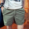 thumbnail image 2 of Pantalones cortos para hombre, sin logotipo, con bolsillos, de algodón, para hombre, ofertas especiales, elásticos, 3 cuartos, de lujo, estilo coreano, holgados e informales, 2 of 5