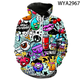 thumbnail image 3 of Sudadera con capucha de moda para hombre nueva, jersey con grafiti 3D, estilo Y2K, ropa de arte callejero para hombre, sudadera de gran tamaño de hip hop para hombre, 3 of 5