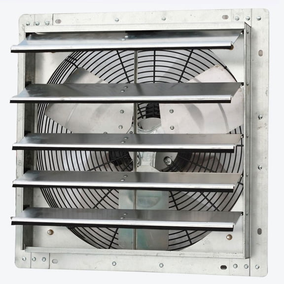 iLIVING ILG8SF18V 18" Duct 1750 CFM 1/15 HP 120V Aluminum Ventilation Fan 35Db, 1060 RPM - Silver