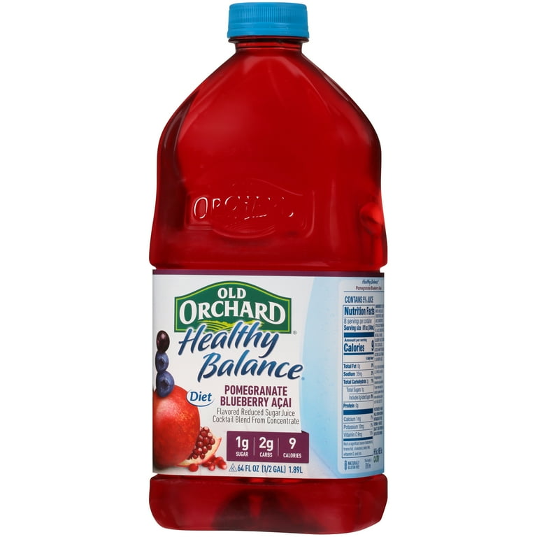 Old Orchard Healthy Balance Diet Pomegranate Blueberry Acai Juice Cocktail 64 fl. oz. Bottle Walmart