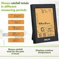 BALDR Digital Wireless SelfEmptying Rain Measure Gauge, Temperature