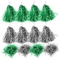 thumbnail image 4 of HOOWIFFY 24 Pcs PET Cheerleader Pom Poms with Handle, Assorted Colors for School Spirit, Dance, and Sports Events, 4 of 8