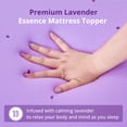 thumbnail image 6 of EGOHOME 4 inch King Size Memory Foam Mattress Topper, Foam Pad with Lavender Gel, 6 of 10