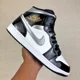 thumbnail image 1 of ?? 2024 A i r-Jor-dan 1 Mid “Black White Metallic” 9.5M, 1 of 6