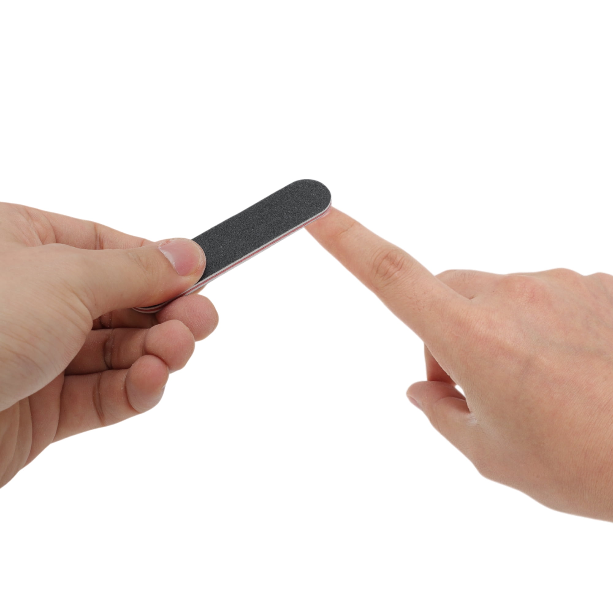 Unique Bargains Durable Straight Nail Files 20 Pcs Black [Straight]