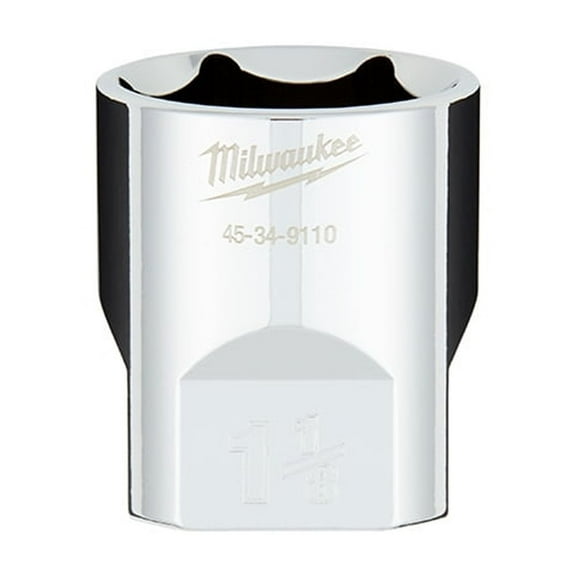 Milwaukee-45-34-9110 1/2 in. Drive 1-1/8 in. SAE 6-Point Socket with FOUR FLAT Sides