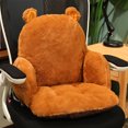 thumbnail image 4 of Bearachild Cojín de asiento de silla de estilo de dibujos animados, almohada de felpa y transpirable para glúteos, almohadas lavables para Decoración del hogar tipo 4 55x40x40cm, 4 of 6