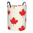 thumbnail image 2 of Balery Happy Canada Day Round Laundry Basket with Handles Waterproof Freestanding Laundry Hamper for Clothes Toys in the Dorm and Family-Small, 2 of 8