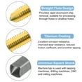 thumbnail image 3 of Uxcell 2 Pieces Metric Thread Taps M2 x 0.4 Straight Flute Ti-Coated High Speed Steel 6542 Threading Tapping, 3 of 5