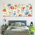 thumbnail image 5 of Shadudu Flowers Canvas Print Triptych Set for Living Room Bedroom Office Wall Decor, 12x16 Inches, High-Quality Water-Resistant Artwork 12"x16"x3pcs, 5 of 6