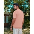 thumbnail image 4 of Polo PJ PAUL JONES con cremallera a rayas vintage para hombre, 4 of 5