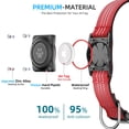 thumbnail image 3 of Collar para perro Furrigo, AirTag mejorado, impermeable, color rojo L, 3 of 5