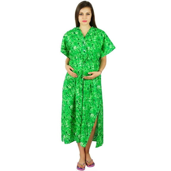 Bimba Cotton Kaftan Hospital Gown, Nursing Moms kaftan & to be Moms Gift