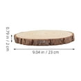 thumbnail image 2 of Minkissy Pierres de Jardin Décoratives Rondes en Bois Beige pour Pelouse Lot de 1, 2 of 7