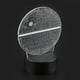 thumbnail image 5 of Luz de noche con base de ABS y diseño de planetas, interruptor táctil (negro sin control remoto), 5 of 14