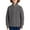 Dark Gray, variant on KAUOD Girls Full Zipper Crew Neck Sweater Ribbed Knit Thermal Stretchy Jackets Kids Winter Plain Long Sleeve Tops Clothes