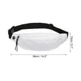 thumbnail image 2 of Uxcell Fanny Pack, Waterproof Waist Bag Crossbody with Headphone Jack for Hiking, White, 2 of 6