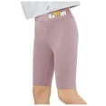 thumbnail image 2 of Zanarzt Girls Bike Shorts Athletic Girls Spandex Volleyball Bike Shorts Stretch Youth Athletic Gymnastics Kid Yoga Dance Compression Shorts Purple,7-8 Years, 2 of 5