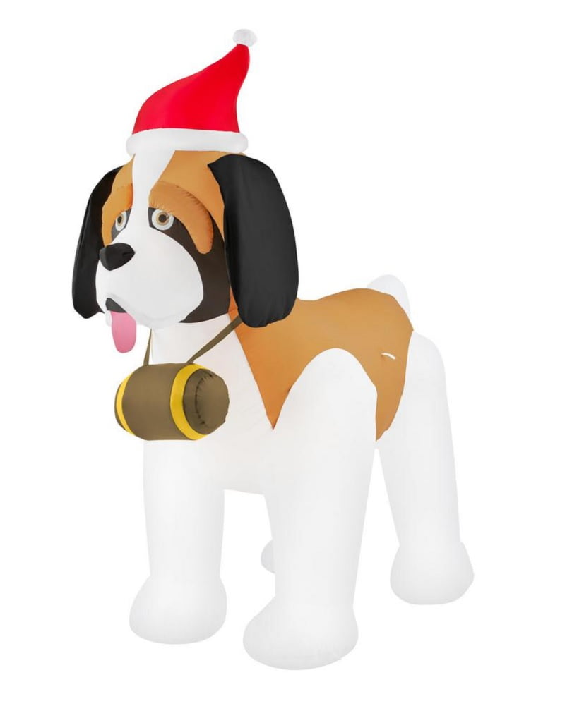 Home Accent Holiday GiantSized LED 9FT St. Bernard Airblown Inflatable