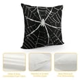 thumbnail image 4 of Halloween Spiderweb Pillow Covers Black White Spider Web Outdoor Decorative Throw Pillows Halloween Scary Themed Farmhouse Pillowcases Linen Cushion Case Decor for Home Sofa Couch Bed, 4 of 5